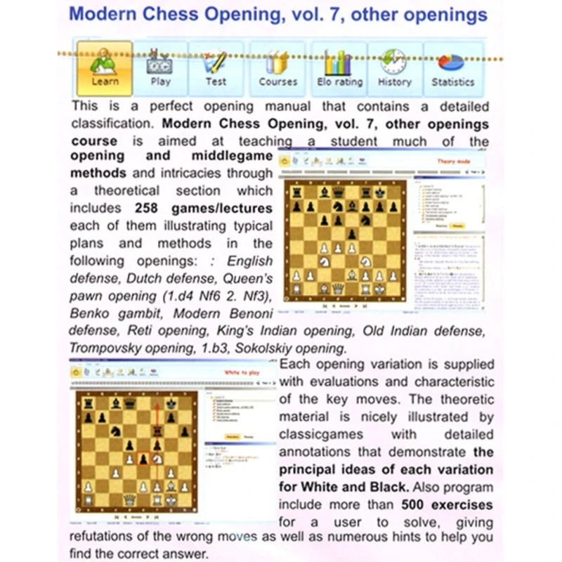 Modern Chess Opening Vol.7 Other Openings CD-Rom 4 Modern Chess Opening Vol.7 Other Openings CD-Rom – Image 2