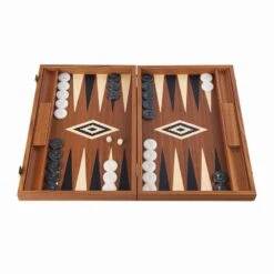 Backgammon 38cm Acajou