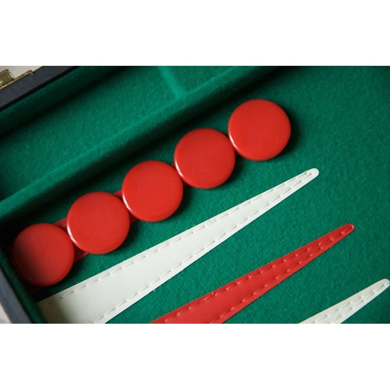 Backgammon Vert-Rouge 38cm 4 Backgammon Vert-Rouge 38cm – Image 2