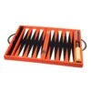Backgammon De Luxe Cuir Orange 2 Backgammon De Luxe Cuir Orange -Variantes Boutique backgammon de luxe cuir orange