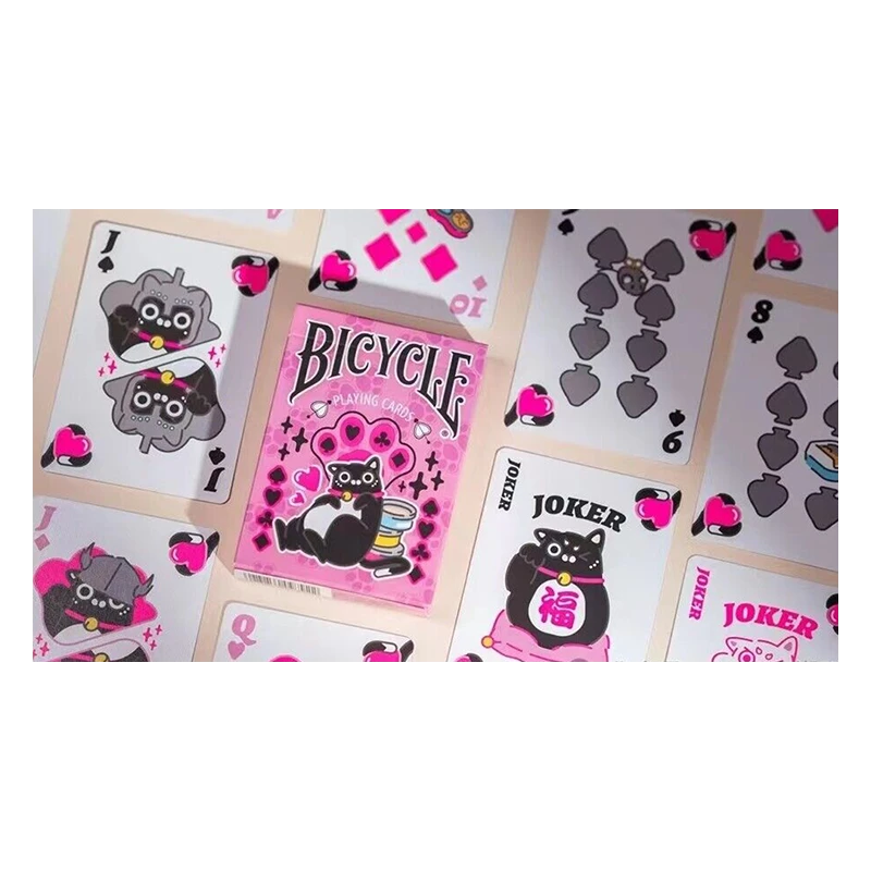 Cartes Bicycle Cat Pink 4 Cartes Bicycle Cat Pink – Image 2