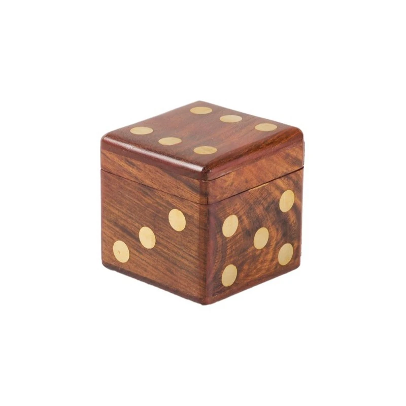 Boîte à Dés Palissandre X 6 Dés 4 Boîte à Dés Palissandre X 6 Dés – Image 2