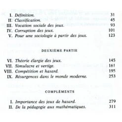 CAILLOIS - Les Jeux Et Les Hommes -Variantes Boutique caillois les jeux et les hommes 2