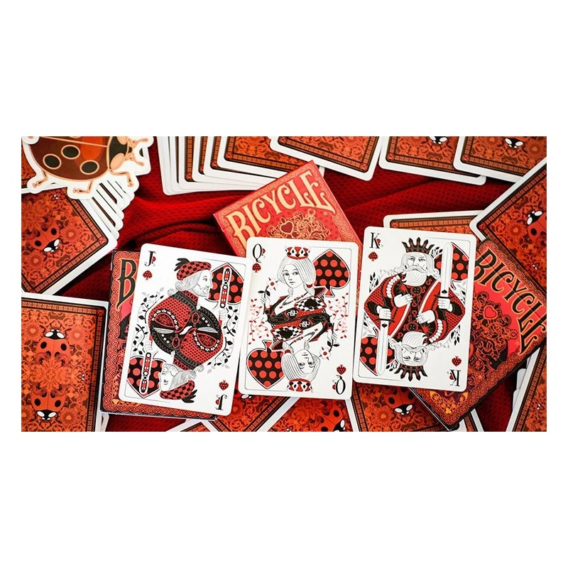 Cartes à Jouer Bicycle Ladybug Red 7 Cartes à Jouer Bicycle Ladybug Red – Image 5