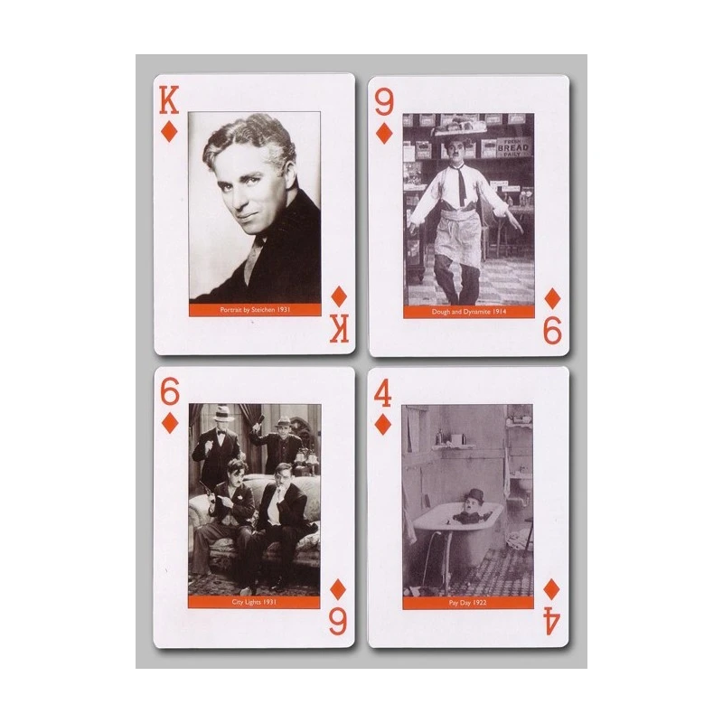 Cartes à Jouer Charlie Chaplin 4 Cartes à Jouer Charlie Chaplin – Image 2