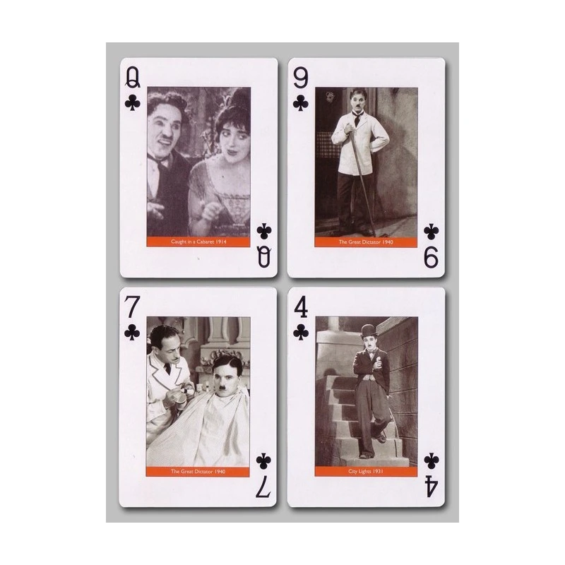Cartes à Jouer Charlie Chaplin 6 Cartes à Jouer Charlie Chaplin – Image 4