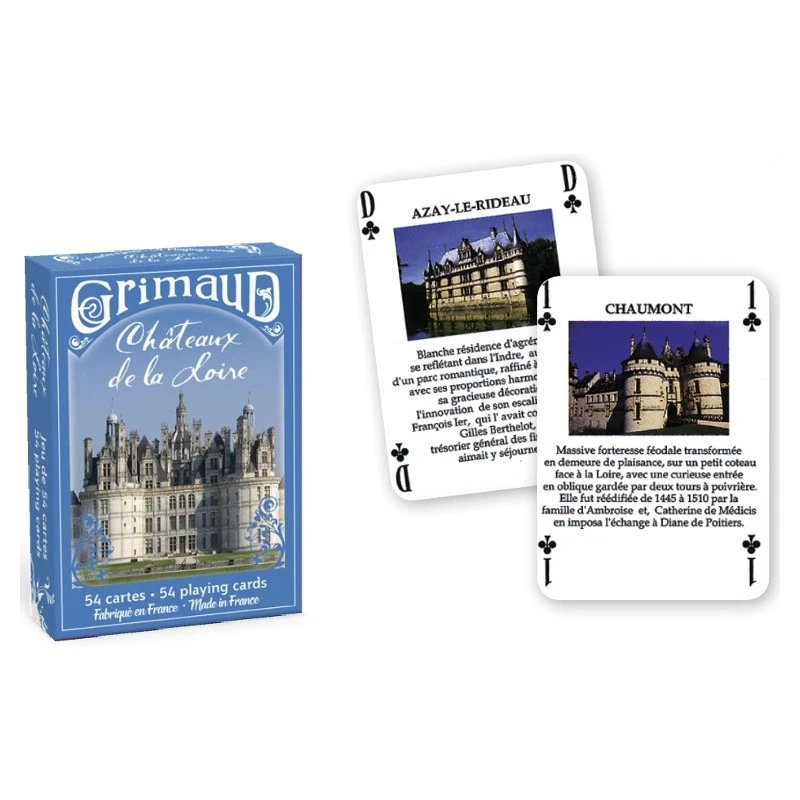 Cartes à Jouer Chateaux De La Loire 4 Cartes à Jouer Chateaux De La Loire – Image 2