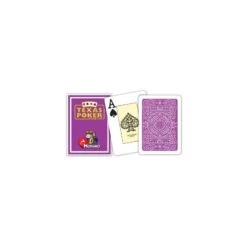 Cartes à Jouer Poker Texas Plastic Modiano Violet