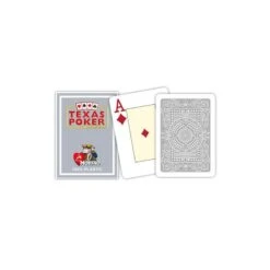Cartes à Jouer Texas Poker Modiano Grey - 100 % Plastique