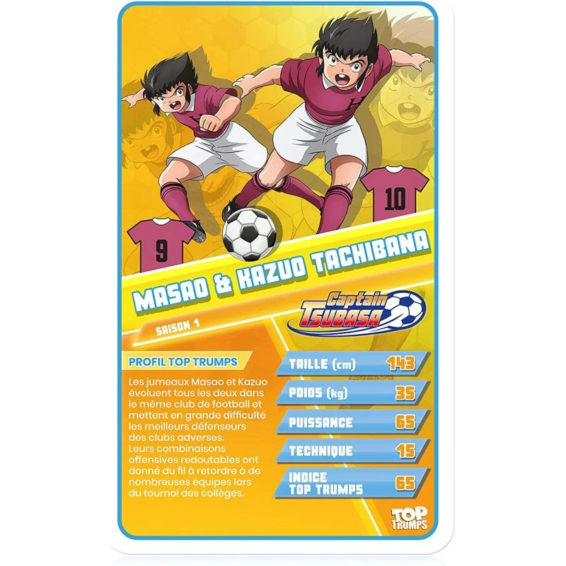 Cartes Bataille Captain Tsubasa - Top Trumps 4 Cartes Bataille Captain Tsubasa - Top Trumps – Image 2