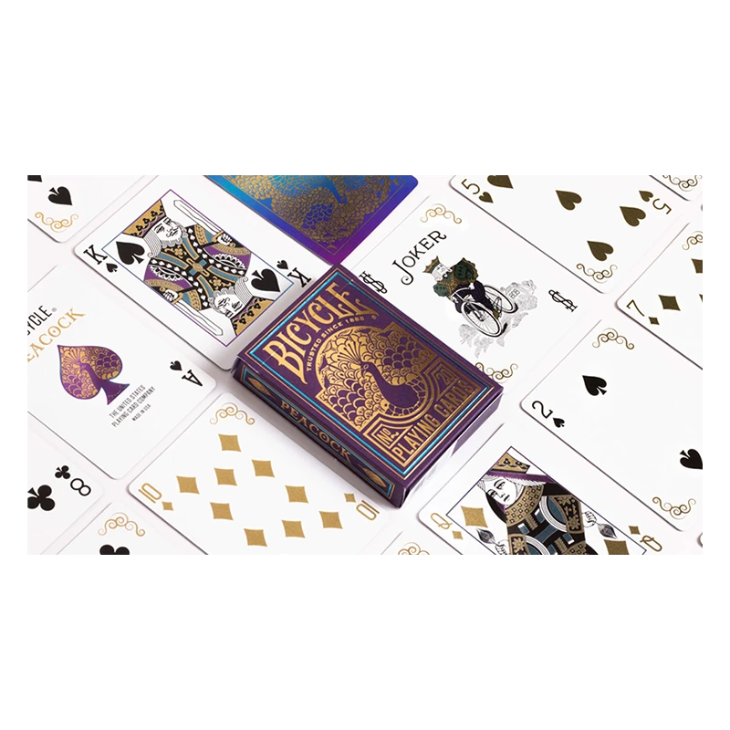 Cartes Bicycle Purple Peacock 4 Cartes Bicycle Purple Peacock – Image 2