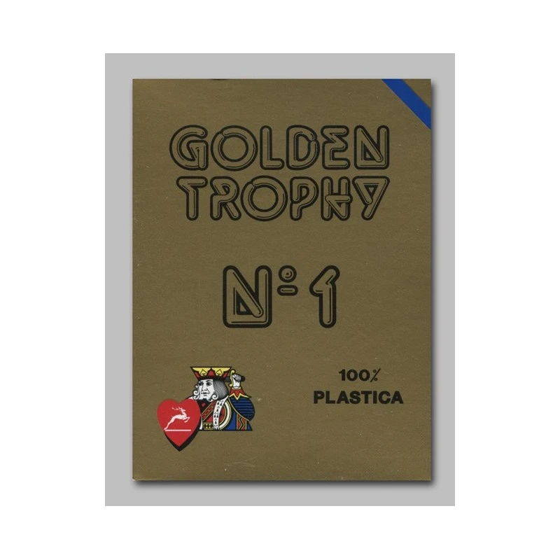Cartes Golden Trophy Bleu 100% Plastique 3 Cartes Golden Trophy Bleu 100% Plastique
