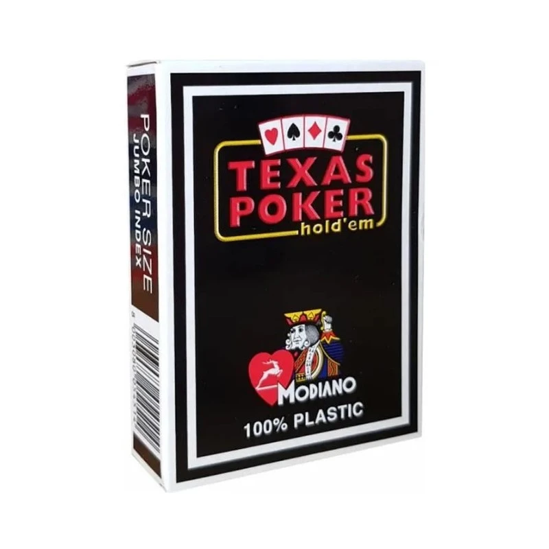 Cartes Poker Texas Modiano 100% Plastique - Black 3 Cartes Poker Texas Modiano 100% Plastique - Black
