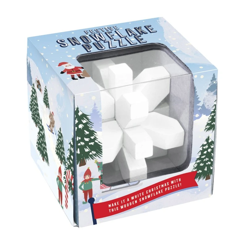 Casse-Tête En Bois Flocon De Neige 3 Casse-Tête En Bois Flocon De Neige