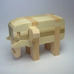 Casse-tête Ou Puzzle Japonais Traditionnel En Bois "Elephant" 7 Casse-tête Ou Puzzle Japonais Traditionnel En Bois "Elephant" -Variantes Boutique casse tete ou puzzle japonais traditionnel en bois elephant 2