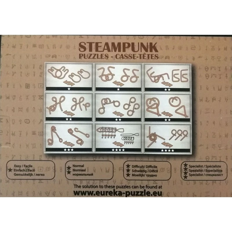 Casse-tête Steampunk Wire Set - Brown 4 Casse-tête Steampunk Wire Set - Brown – Image 2