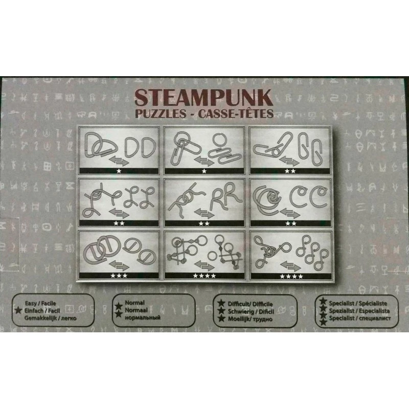 Casse-tête Steampunk Wire Set - Grey 4 Casse-tête Steampunk Wire Set - Grey – Image 2