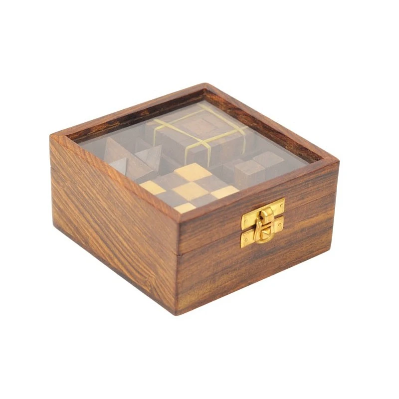 Coffret 4 Casse-tête Bois De Rose 9 Coffret 4 Casse-tête Bois De Rose – Image 7