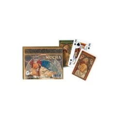 Coffret Double Cartes à Jouer Hyacinta Par Mucha