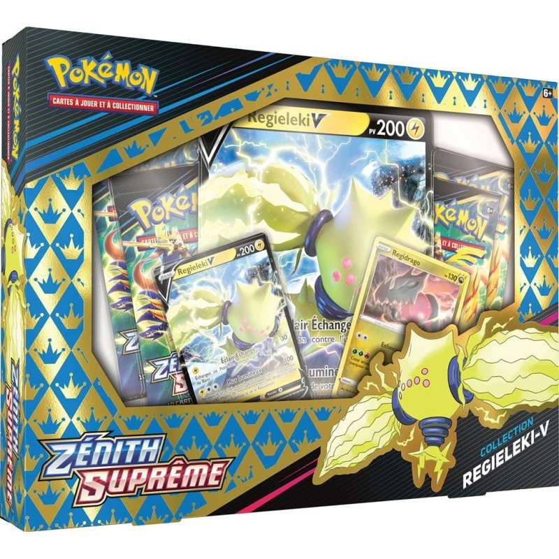 Coffret Pokémon Zénith Suprême : Regieleki-V 3 Coffret Pokémon Zénith Suprême : Regieleki-V