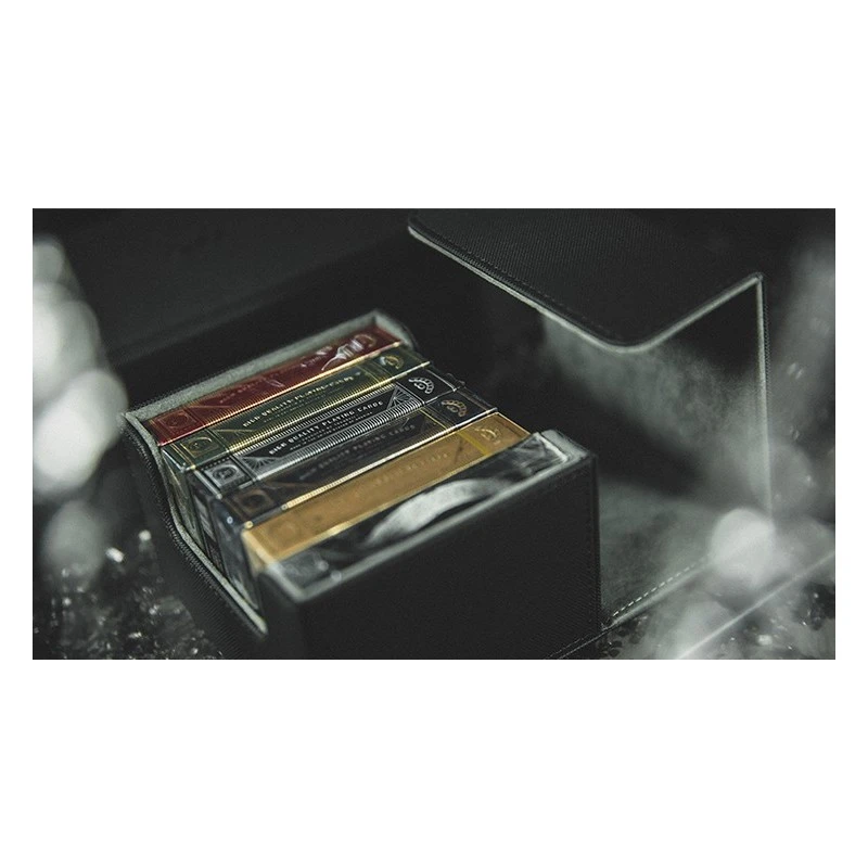 Coffret De Rangement Cartes Simili Cuir - 6 Paquets 5 Coffret De Rangement Cartes Simili Cuir - 6 Paquets – Image 3