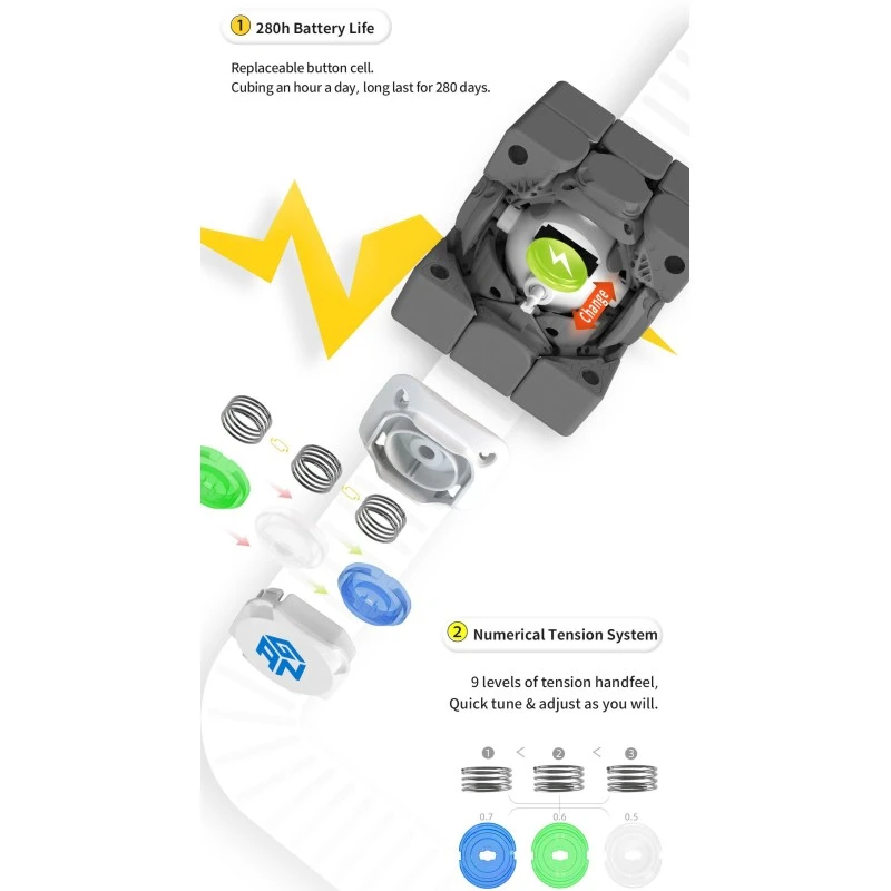 Cube 3x3 Gan 356 I Carry - Stickerless 4 Cube 3x3 Gan 356 I Carry - Stickerless – Image 2