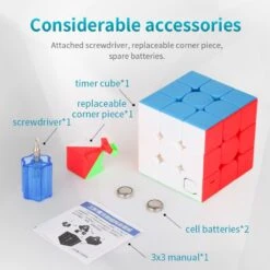 Cube 3x3 Timer - Moyu 12 Cube 3x3 Timer - Moyu -Variantes Boutique cube 3x3 timer moyu chronometre 4