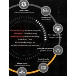 Chronomètre Gan - Dark Samurai Timer (Noir) 12 Chronomètre Gan - Dark Samurai Timer (Noir) -Variantes Boutique cube chronometre gan dark samurai timer noir 3