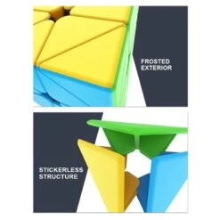 Cube Pyraminx Stickerless - Moyu 8 Cube Pyraminx Stickerless - Moyu -Variantes Boutique cube pyraminx stickerless moyu 2