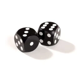 Dés De Précision Noir Backgammon