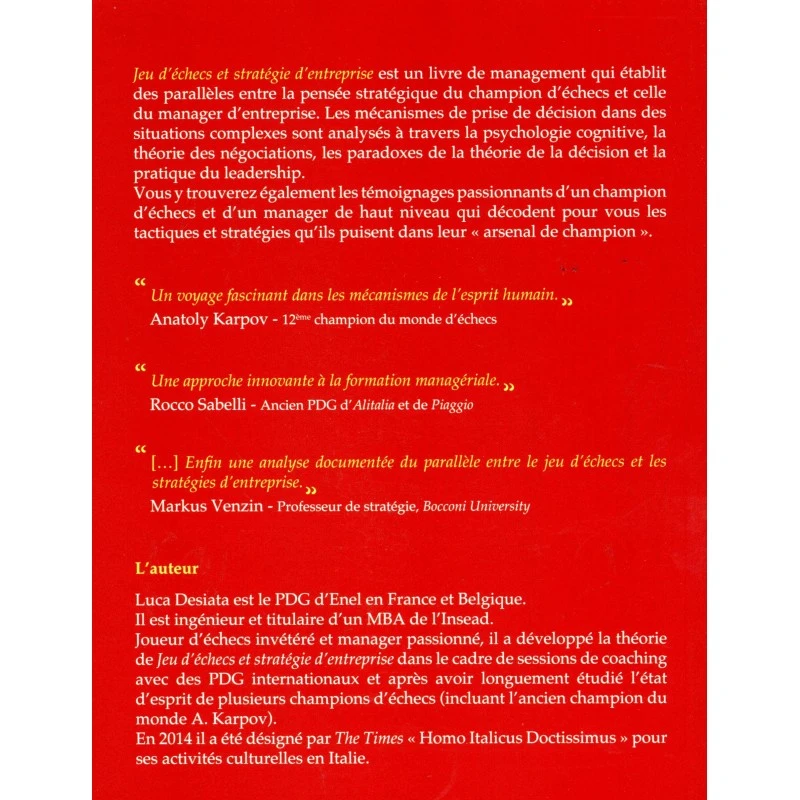 Desiata - Echecs & Stratégie D'entreprise 6 Desiata - Echecs & Stratégie D'entreprise – Image 4