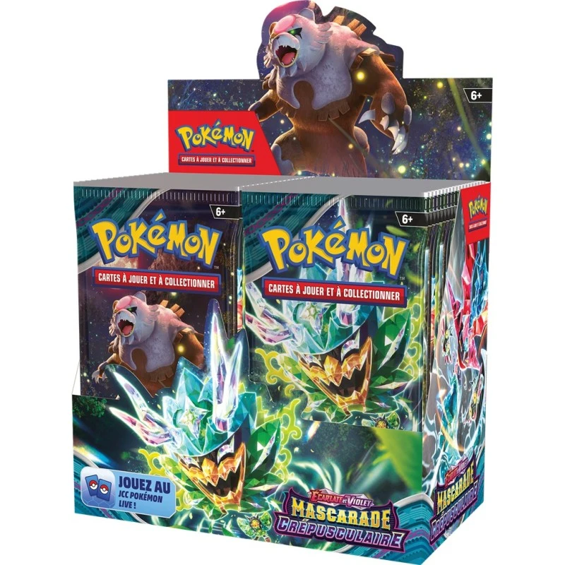 Display Boosters Pokémon EV06 : Mascarade Crépusculaire 3 Display Boosters Pokémon EV06 : Mascarade Crépusculaire