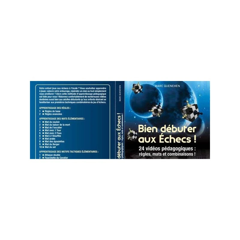 DVD Quenehen - Bien Débuter Aux échecs 3 DVD Quenehen - Bien Débuter Aux échecs