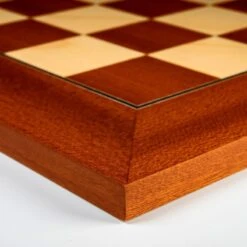 Echiquier Mahogany Classique - Taille 5 -Variantes Boutique echiquier acajou cases 50 mm 2