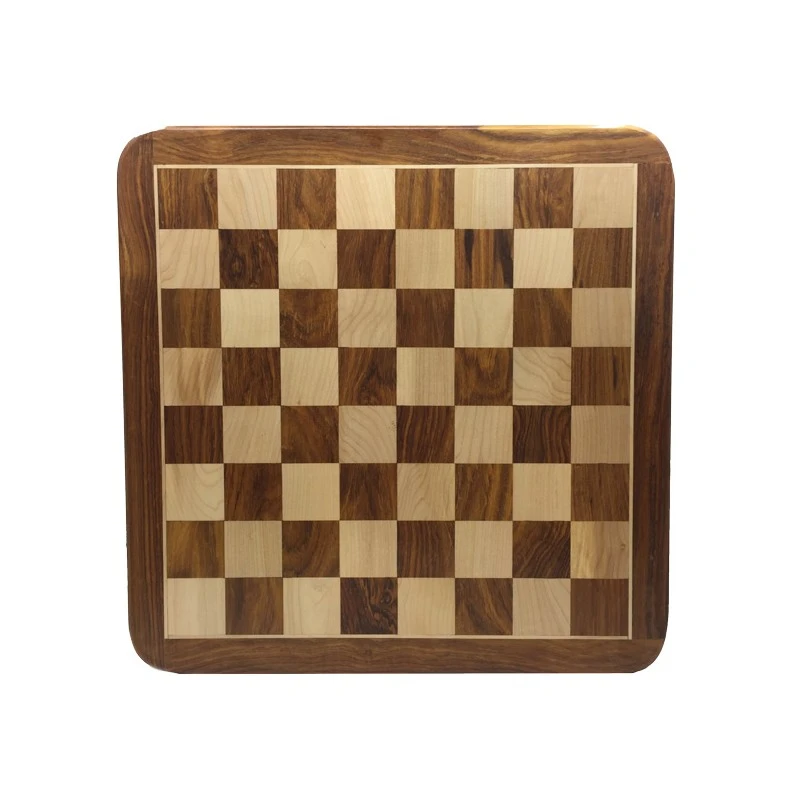 Echiquier Coins Arrondis Sheesham 40cm 3 Echiquier Coins Arrondis Sheesham 40cm