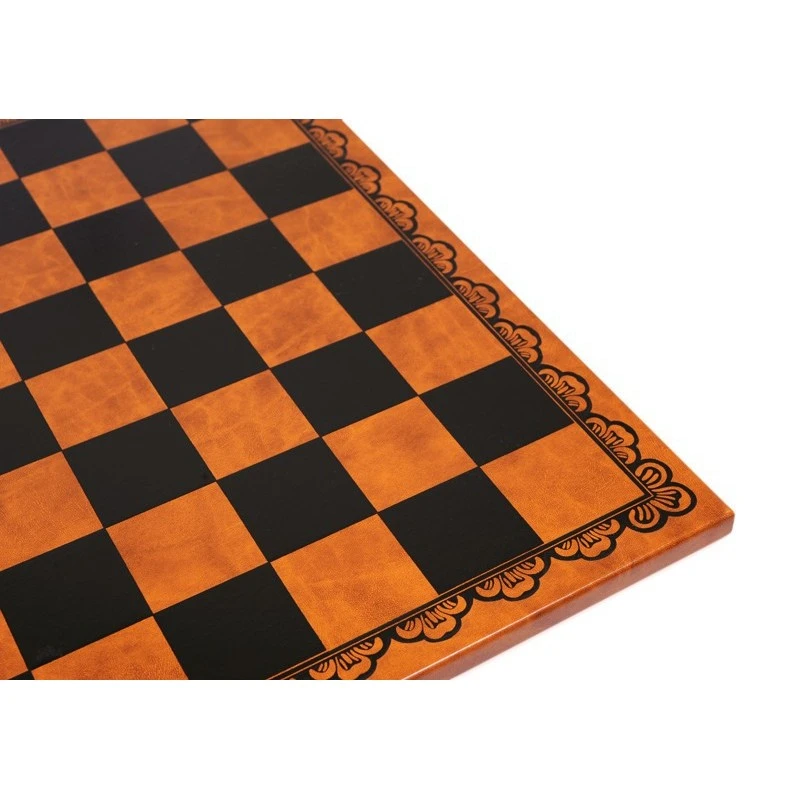 Echiquier Simili Cuir Brun Noir - Taille 5 3 Echiquier Simili Cuir Brun Noir - Taille 5