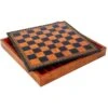 Coffret D'échecs Simili Cuir Brun Deluxe 48cm 2 Coffret D'échecs Simili Cuir Brun Deluxe 48cm -Variantes Boutique echiquier jeu echecs simili cuir brun 44 deluxe
