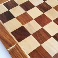 Echiquier Bois D'Acacia Pliant - Taille 5 8 Echiquier Bois D'Acacia Pliant - Taille 5 -Variantes Boutique echiquier sheesham pliant cases 50mm 2