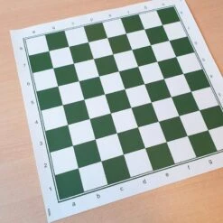 Tapis Echecs Souple Vert - Taille 4.5 -Variantes Boutique echiquier souple n4 cases 45 mm 1