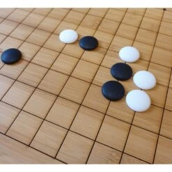 Ensemble Goban Bambou Pliant Et Pierres Convexes