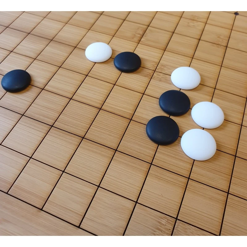 Ensemble Goban Bambou Pliant Et Pierres Convexes 3 Ensemble Goban Bambou Pliant Et Pierres Convexes