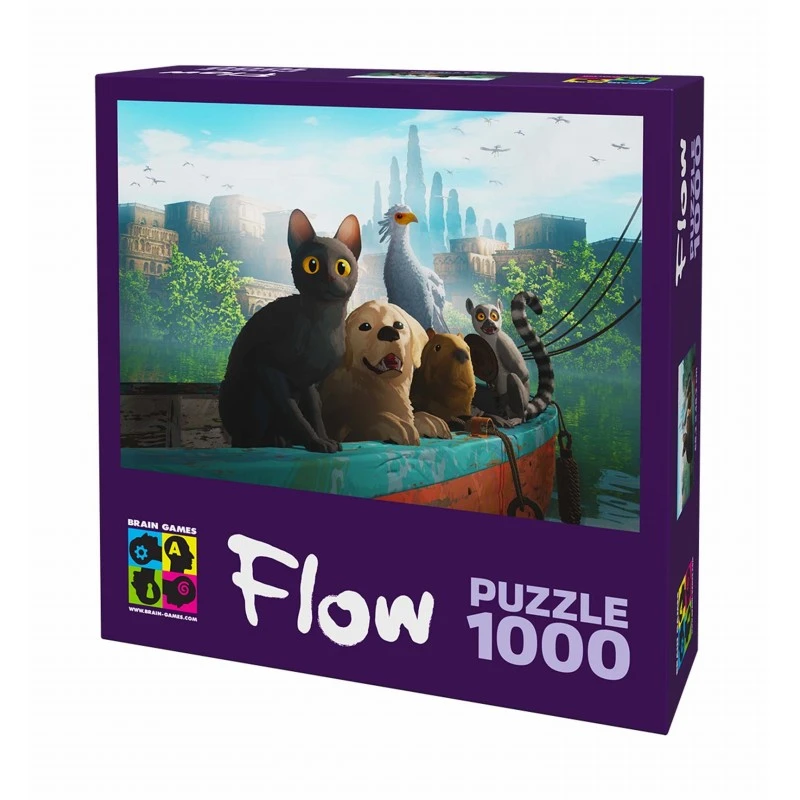 Puzzle 1000 Pièces - Film Flow : Animaux Sur Le Bateau 3 Puzzle 1000 Pièces - Film Flow : Animaux Sur Le Bateau