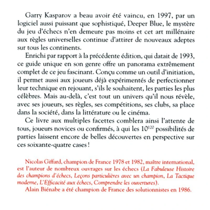 GIFFARD, BIENABE - Le Nouveau Guide Des échecs 4 GIFFARD, BIENABE - Le Nouveau Guide Des échecs – Image 2