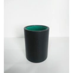 Gobelet à Dés En Cuir Noir -Variantes Boutique gobelet cuir veritable noir 2