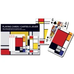 Jeu De 2x55 Cartes - Squares Style Mondrian