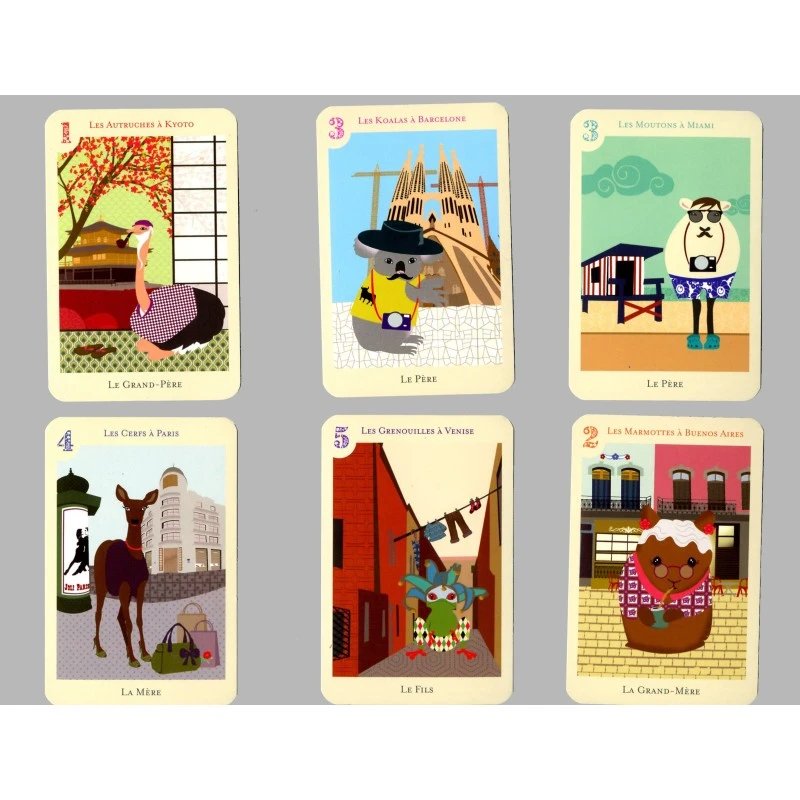 Jeu De 7 Familles - Les Touristes 3 Jeu De 7 Familles - Les Touristes