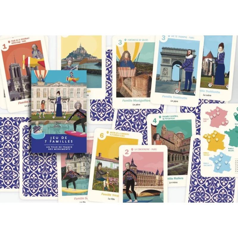 Jeu De 7 Familles Un Tour De France Des Monuments 4 Jeu De 7 Familles Un Tour De France Des Monuments – Image 2