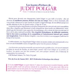 Leçons D'échecs De Judith Polgar T.1 (Comment J'ai Battu Le Record De Fischer) 6 Leçons D'échecs De Judith Polgar T.1 (Comment J'ai Battu Le Record De Fischer) -Variantes Boutique lecons d echecs de judith polgar t1 comment j ai battu le recod de fischer 1