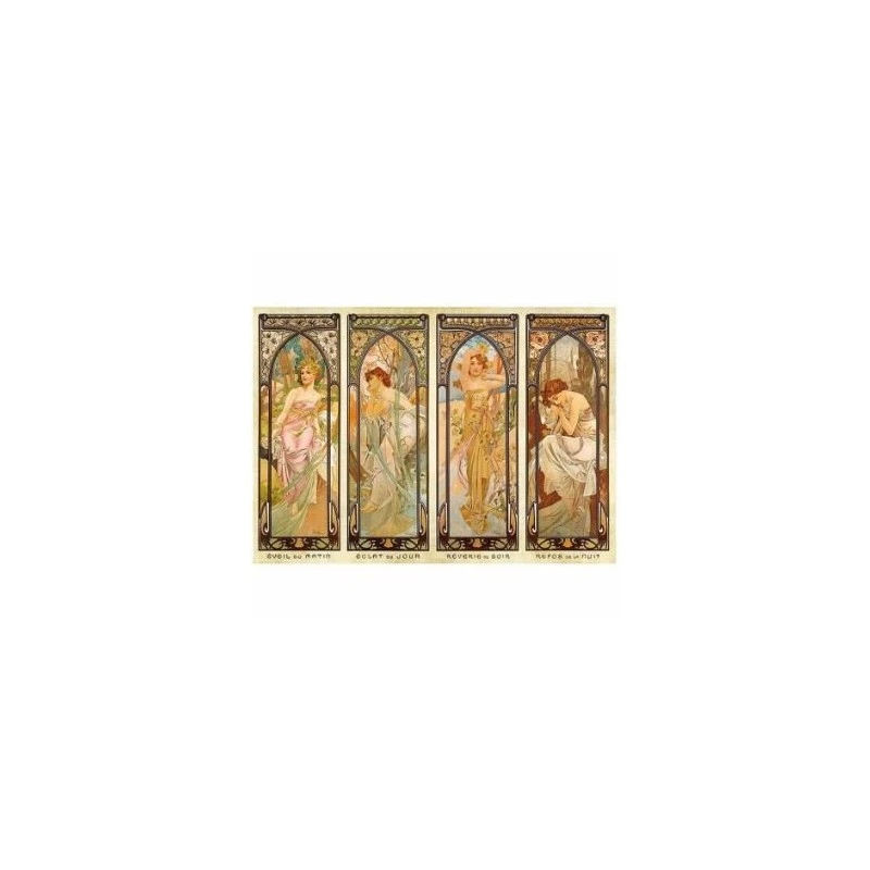 Puzzle 1000 Pièces - Les Moments De La Journée De Mucha 3 Puzzle 1000 Pièces - Les Moments De La Journée De Mucha