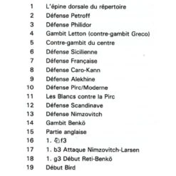 LEVY, KEENE - Répertoire Des Ouvertures Pour Le Joueur D'Attaque -Variantes Boutique levy keene repertoire des ouvertures pour le joueur d attaque 2